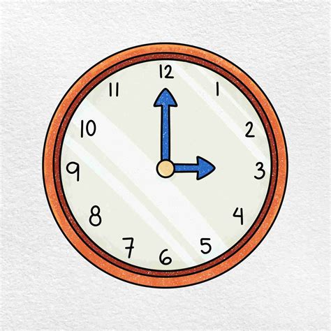 時鐘怎麼畫|How to Draw A Clock 如何畫時鐘 [Noob Draw] [菜鳥來畫畫]